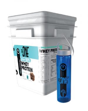 MIX PROTEIN PACKAGE by THEONE - Incluye Whey Protein, muestra de Glutamina y Shaker exclusivo para mejorar el rendimiento y recuperación.