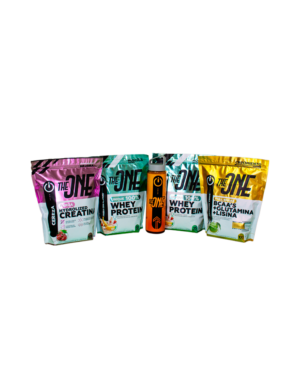 Full Package de Suplementación Avanzada by THEONE - Incluye Whey Protein, BCAA's, Creatina y shaker exclusivo.