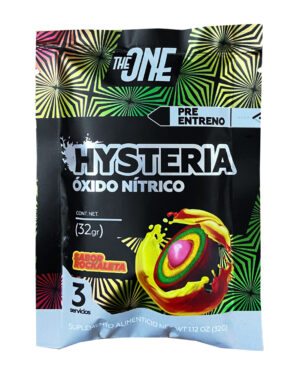 HYSTERIA óxido nítrico - Vasodilatador que mejora la circulación, fortalece el sistema inmunológico y ayuda a mantener músculos voluminosos tras entrenamientos.